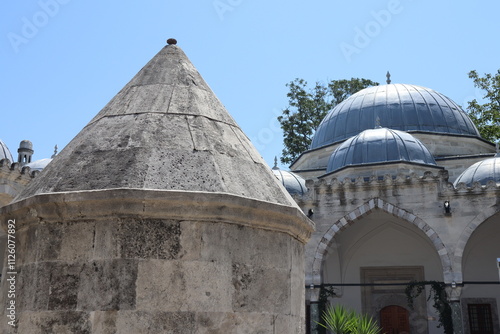 Sehzade Mehmet Madrasa. Old Islamic school. Istanbul, Turkey. photo