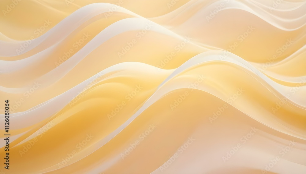 Fondo abstracto amarillo y blanco suave con ondas y curvas suaves Fondo abstracto amarillo y blanco suave con ondas y curvas suaves