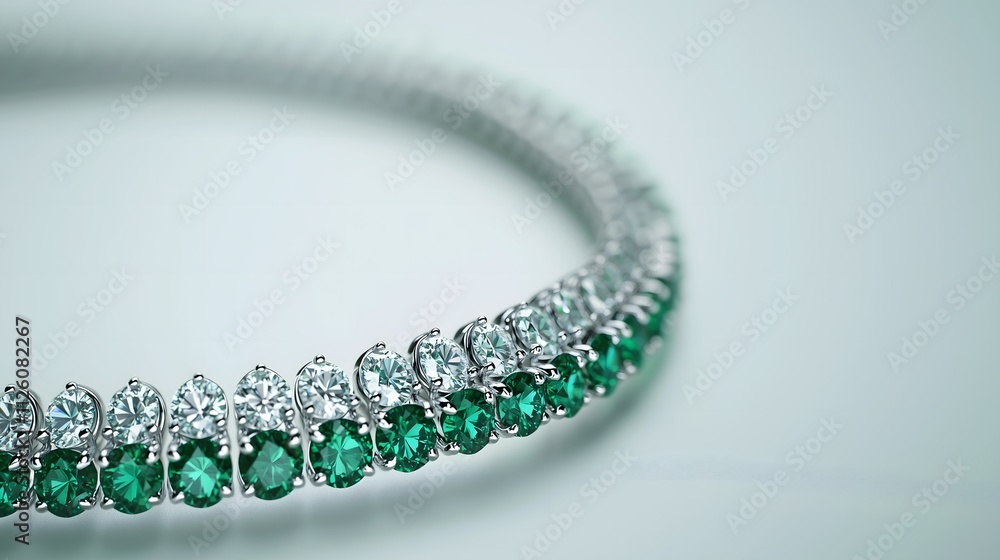 Studio emerald necklace close-up Studio emerald necklace close-up