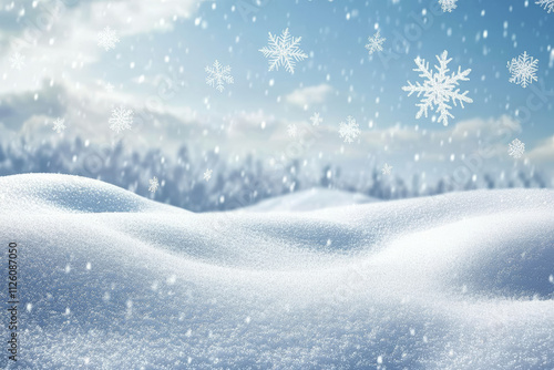 Falling snowflakes in transparent beauty, delicate and small, isolated on a clear background. Snowflake elements, snowy backdrop. Vector illustration of intense snowfall, snowflakes. 