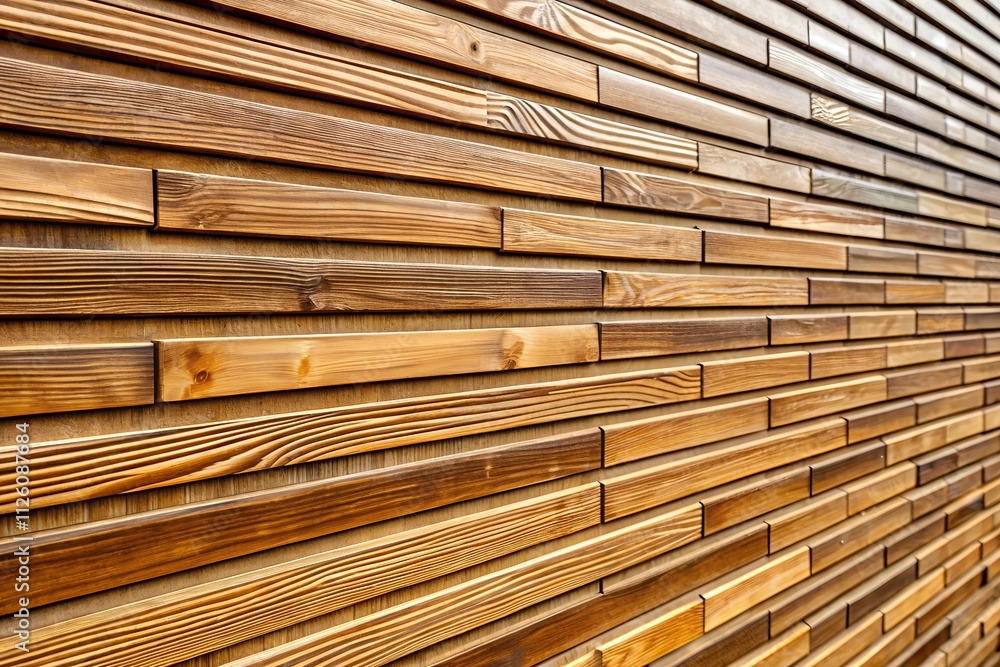 Detail of a wooden wall with a linear relief and texture Detail of a wooden wall with a linear relief and texture