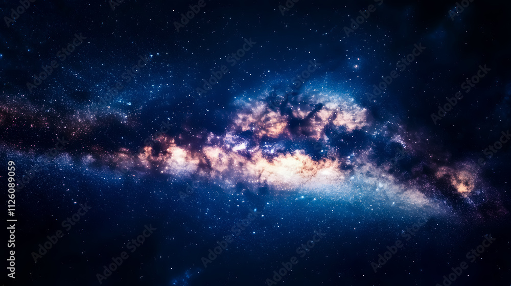 Fototapeta premium The incredibly beautiful Milky Way filled with stars during summer.