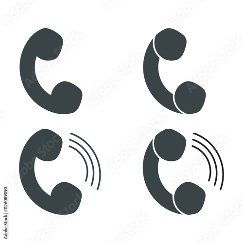 Set Of Phone call Icon for design.