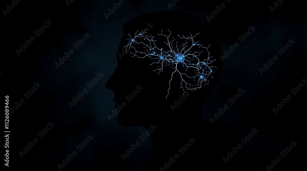 Fototapeta premium human head with brain