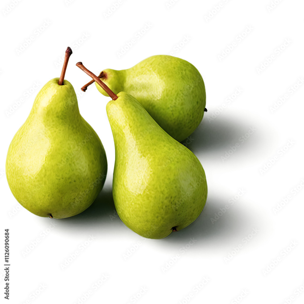 Fresh Pears Isolated on Transparent Background Fresh Pears Isolated on Transparent Background