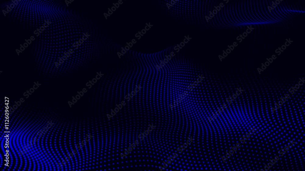 Futuristic abstraction and technology blue particles dots the background. Dot pattern with halftone effect. Minimal technological background. Looped animation 4k Futuristic abstraction and technology blue particles dots the background. Dot pattern with halftone effect. Minimal technological background. Looped animation 4k