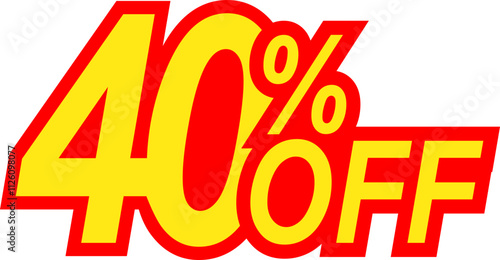 40 percent off discount