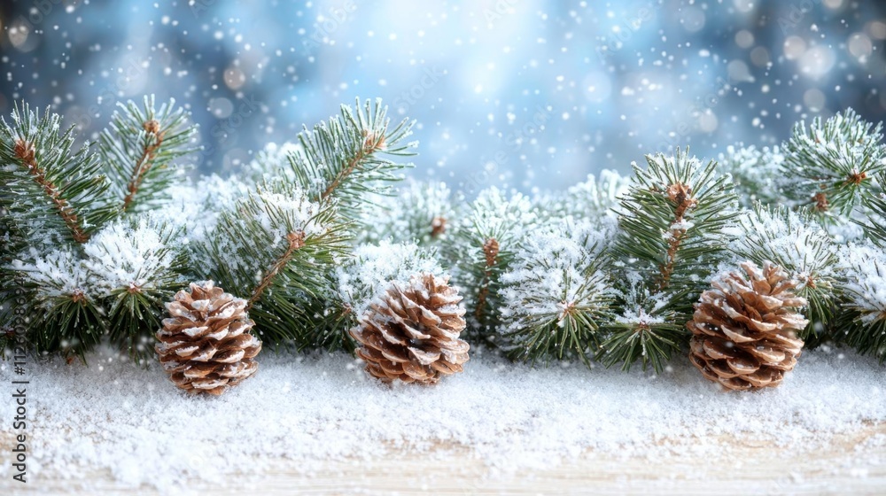 hyper realistic photo of The scene depicts a frosty, peaceful scene with a minimal podium surrounded by snow-covered trees and a clear blue sky hyper realistic photo of The scene depicts a frosty, peaceful scene with a minimal podium surrounded by snow-covered trees and a clear blue sky