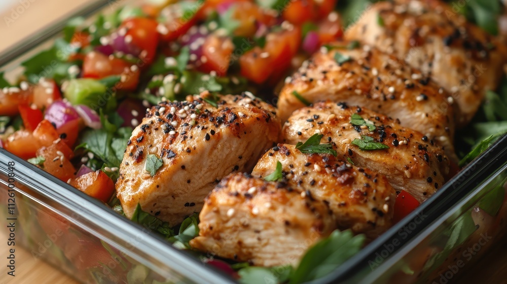 Grilled Salmon with Fresh Vegetable Salad Grilled Salmon with Fresh Vegetable Salad