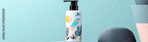 A babyfriendly hand sanitizer in whimsical packaging photo