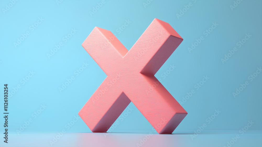 Obraz premium Negative Cross Mark