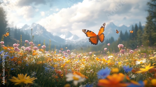 Peaceful Willow Tree in Meadow 4K Desktop Wallpaper Art