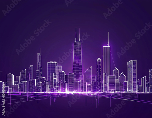 Purple Cityscape