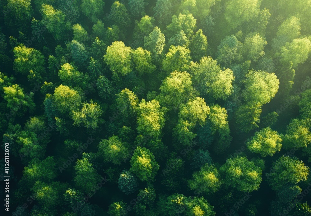 Lush Green Forest Canopy from Above Showing Vibrant Tree Foliage and Natural Patterns in a Peaceful Outdoor Environment, Ideal for Nature and Environmental Themes Lush Green Forest Canopy from Above Showing Vibrant Tree Foliage and Natural Patterns in a Peaceful Outdoor Environment, Ideal for Nature and Environmental Themes