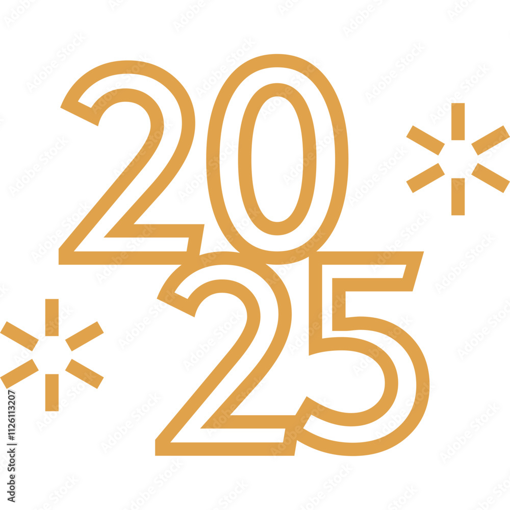 2025 New Year Lettering 2025 New Year Lettering