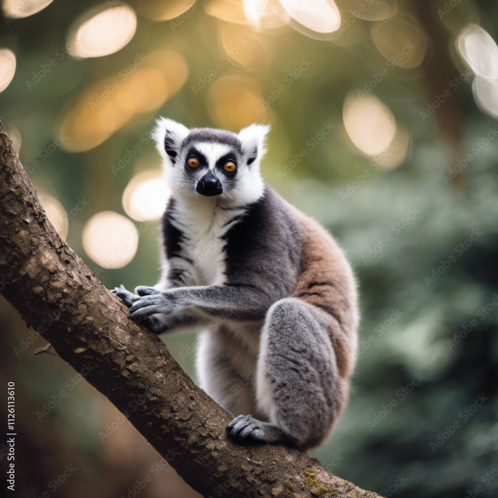 Obraz premium Lemur Closeup Animal