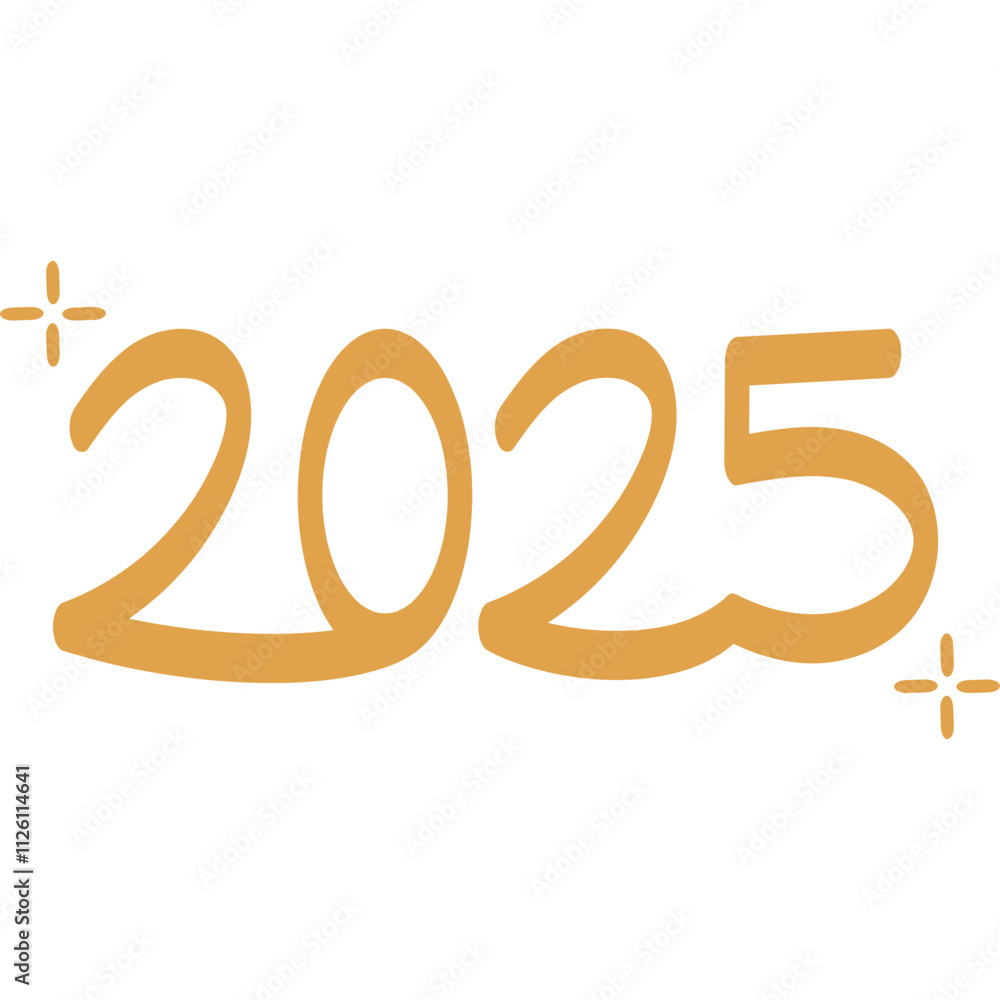 2025 New Year Lettering 2025 New Year Lettering