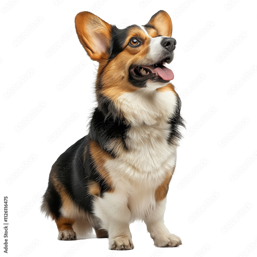 Welsh corgi dog isolated on transparent background. PNG. Generated AI Welsh corgi dog isolated on transparent background. PNG. Generated AI