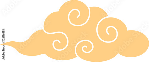 お祝事やデザインに使える渦巻き雲