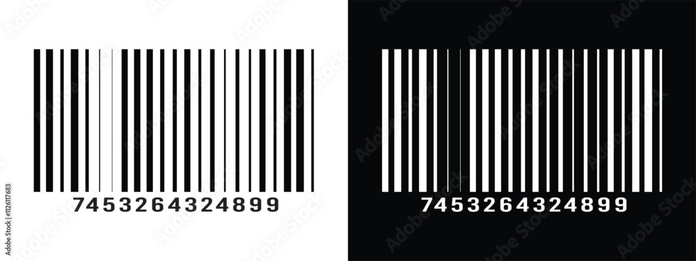 Bar code vector cartoon icon. Vector illustration barcode on white background. Isolated cartoon illustration in eps 10. Bar code vector cartoon icon. Vector illustration barcode on white background. Isolated cartoon illustration in eps 10.