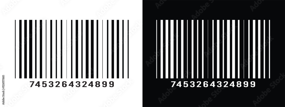 Bar code vector cartoon icon. Vector illustration barcode on white background. Isolated cartoon illustration in eps 10. Bar code vector cartoon icon. Vector illustration barcode on white background. Isolated cartoon illustration in eps 10.