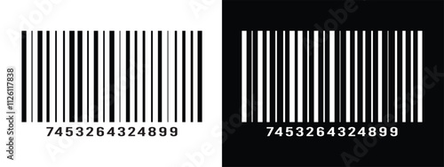 Bar code vector cartoon icon. Vector illustration barcode on white background. Isolated cartoon illustration in eps 10.	