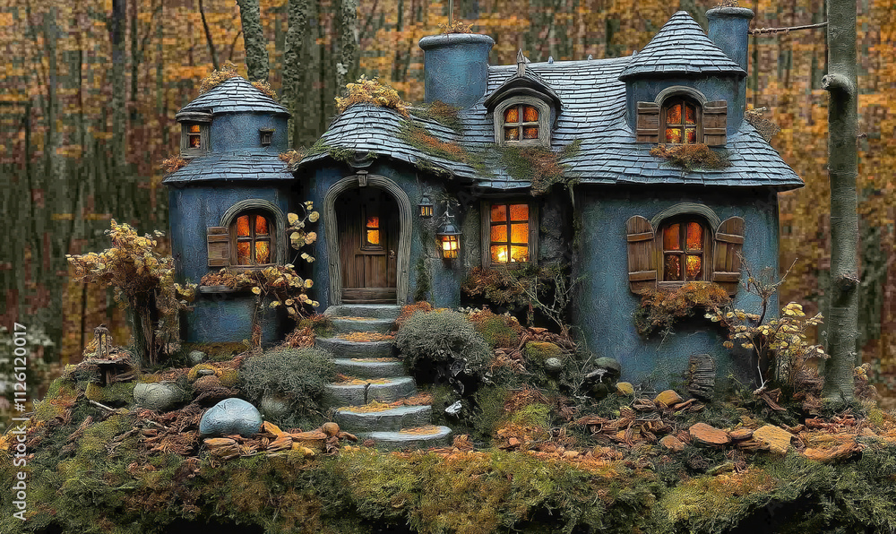 A charming miniature world with architectural houses. A charming miniature world with architectural houses.