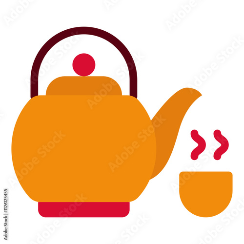 Stylish Teapot with Cup