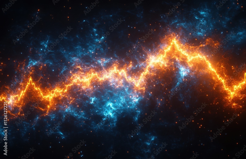 Naklejka premium Abstract digital background with glowing connections and nodes in dark background