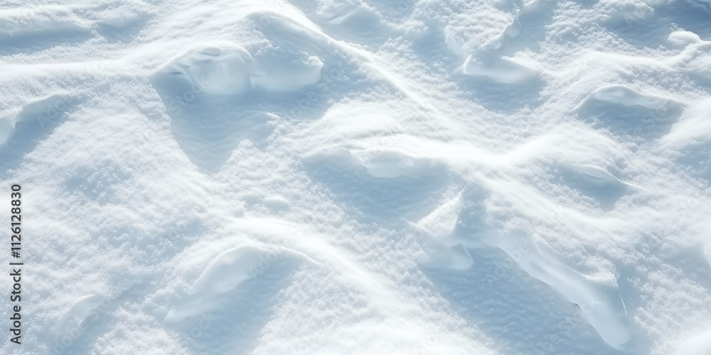 Obraz premium Fresh snow chunks texture, abstract winter background
