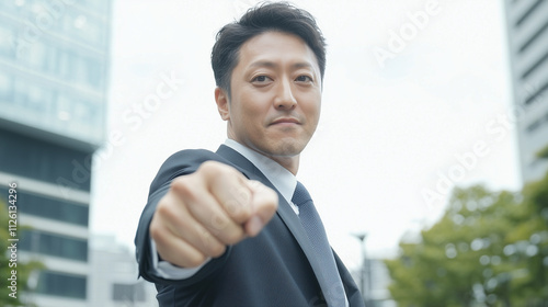 Confident Businessman: A de...