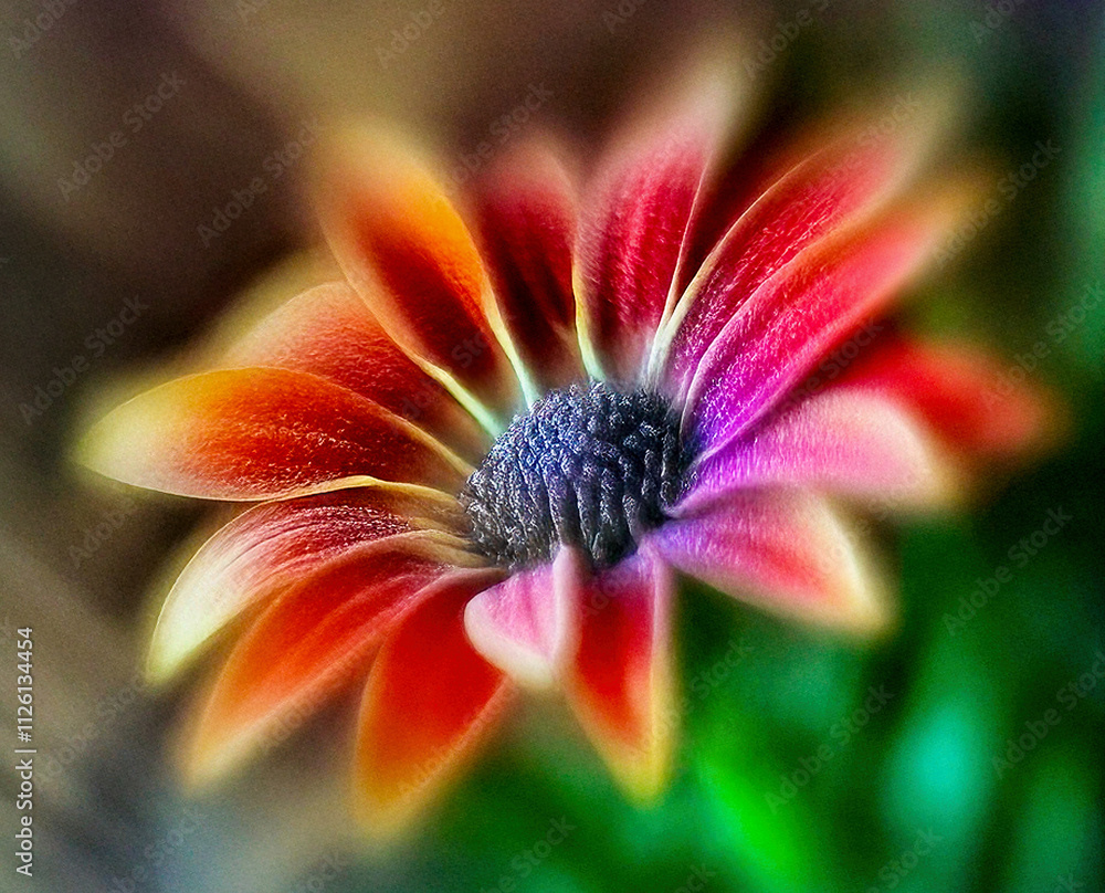 Flowers macro photo shot in soft focus background