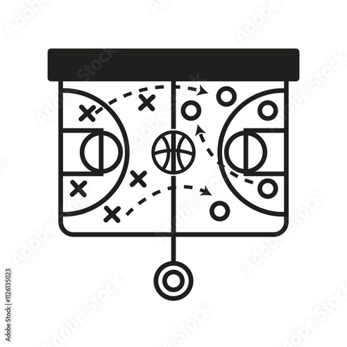 basketball strategy Icon