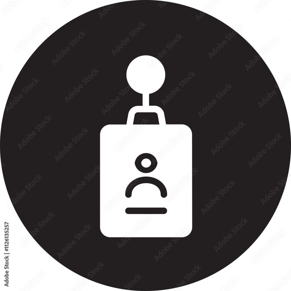 Id Card glyph icon