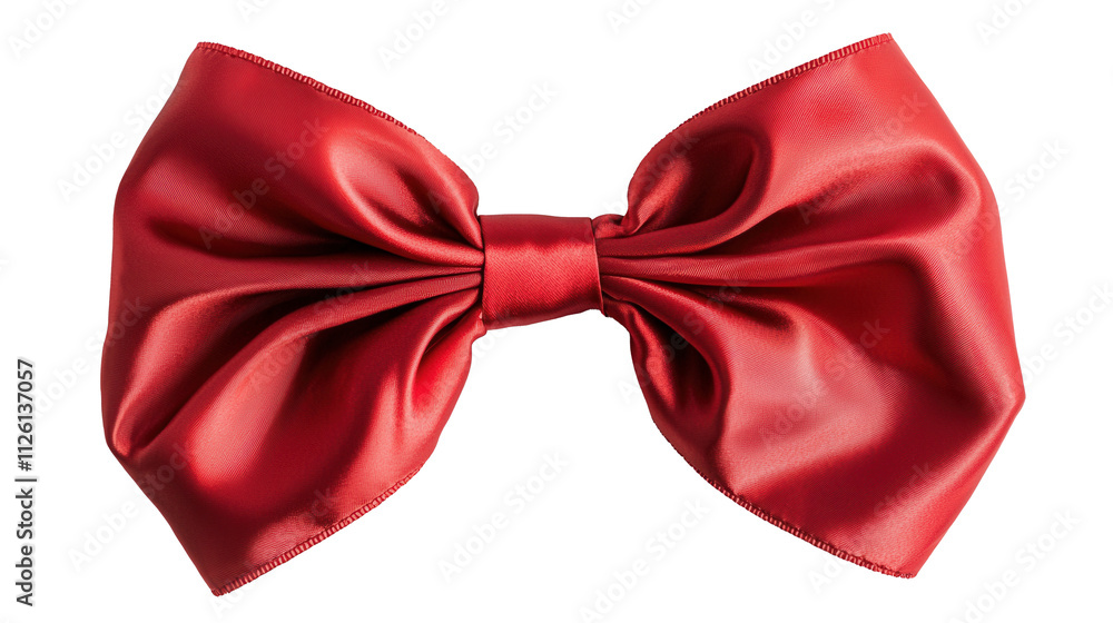 Vibrant Red Satin Ribbon Bow Vibrant Red Satin Ribbon Bow