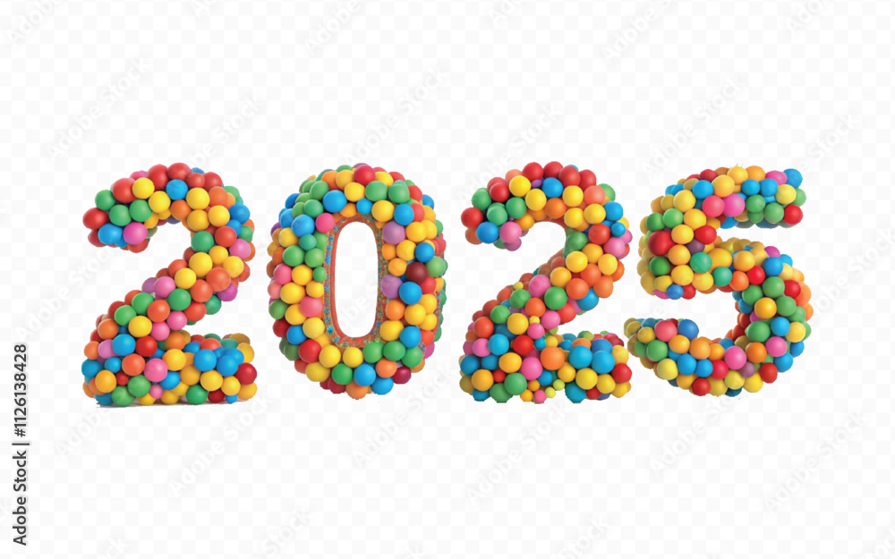 abstract 3d different style Happy new year 2025 typography text design background. abstract 3d different style Happy new year 2025 typography text design background.