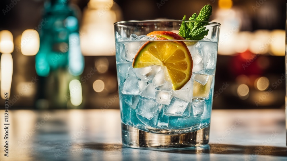 cocktail with lime cocktail with lime