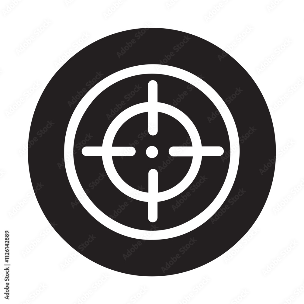 Fototapeta premium Target glyph icon