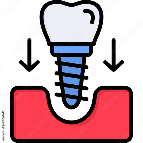 Dental Implant Icon