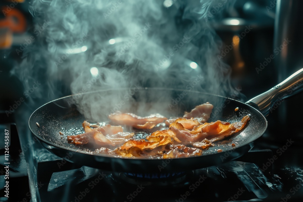 double exposure frying on the stove bacon and diet double exposure frying on the stove bacon and diet