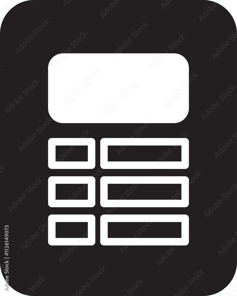 Calculator Glyph Icon
Calculator Glyph Icon