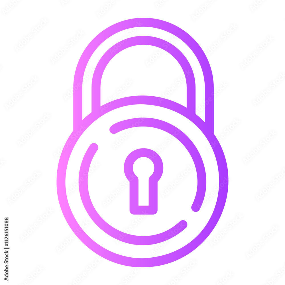 Padlock gradient icon Padlock gradient icon