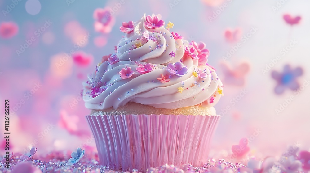 A Perfectly Detailed Candy Sculpture of a Cupcake Topped with Colorful Icing
A Perfectly Detailed Candy Sculpture of a Cupcake Topped with Colorful Icing