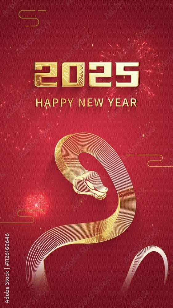 custom made wallpaper toronto digitalVertical 2025 Lunar New Year Celebration Animation
