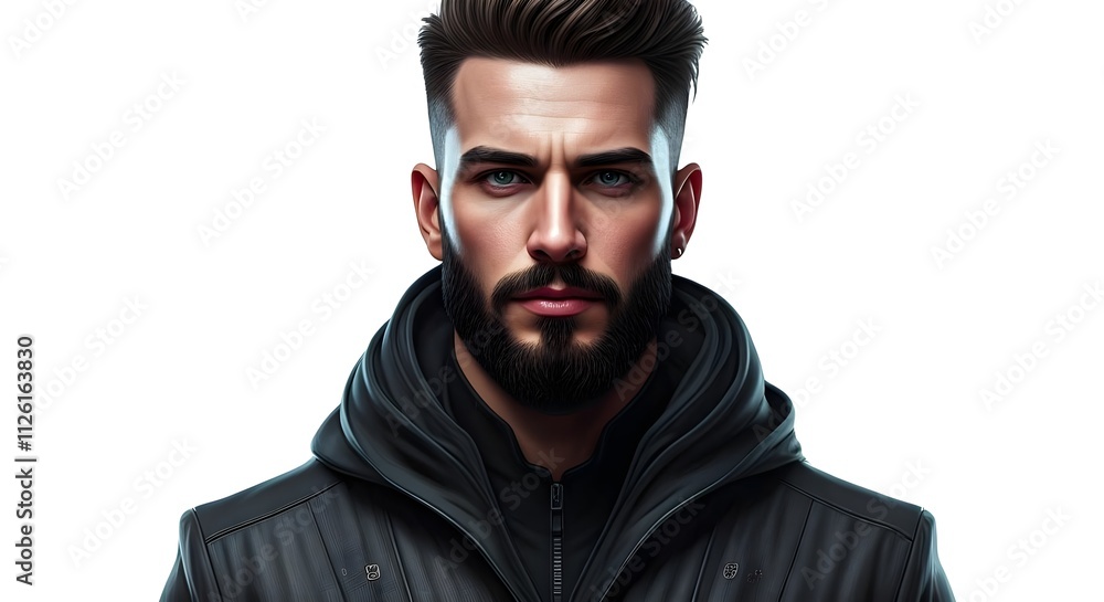 portrait of a man with a beard portrait of a man with a beard