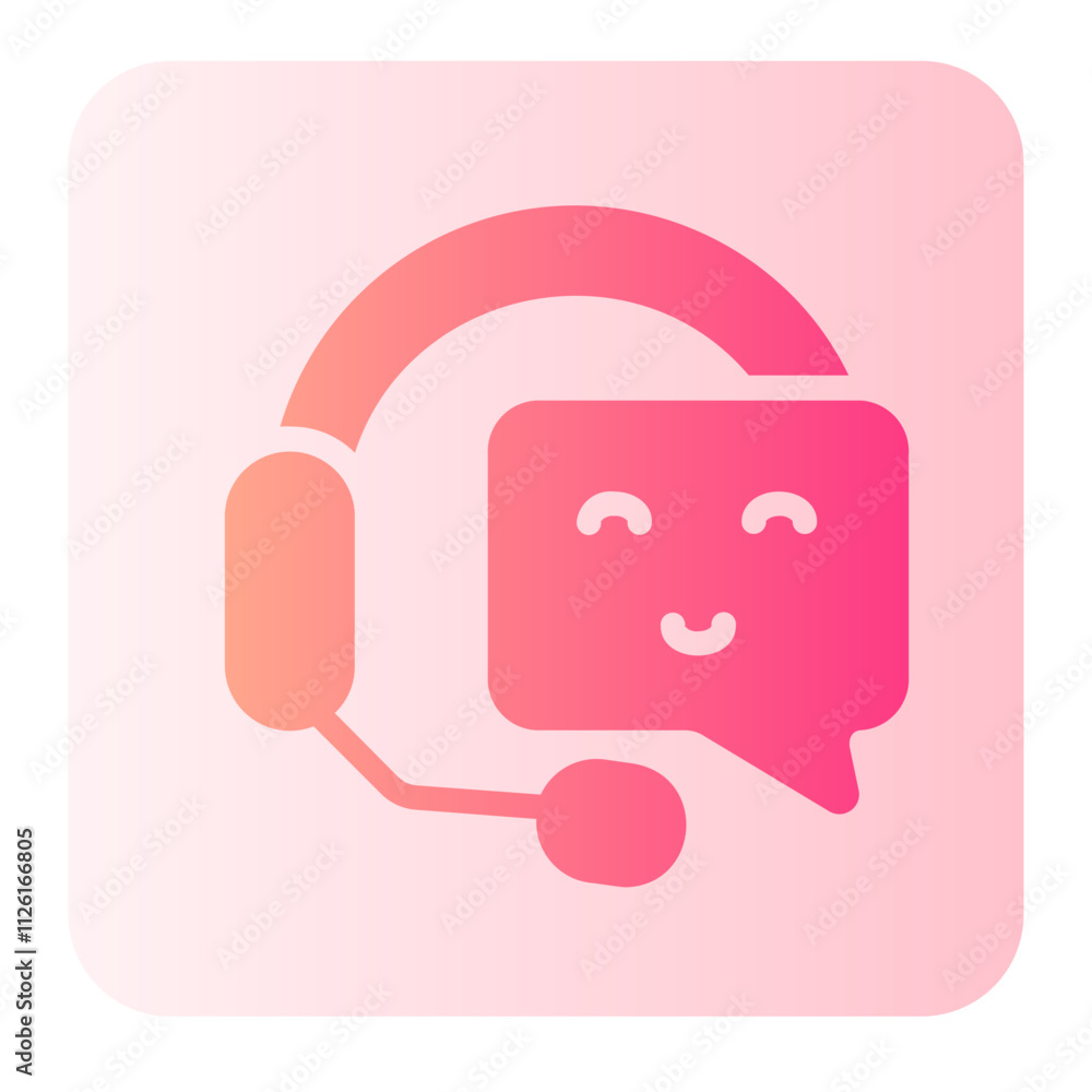 Customer Service gradient icon Customer Service gradient icon