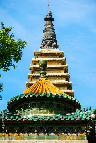 Vajra Throne Pagoda of Wuta Temple (Zhenjue Temple, Beijing Stone Carving Art Museum), Beijing, China photo