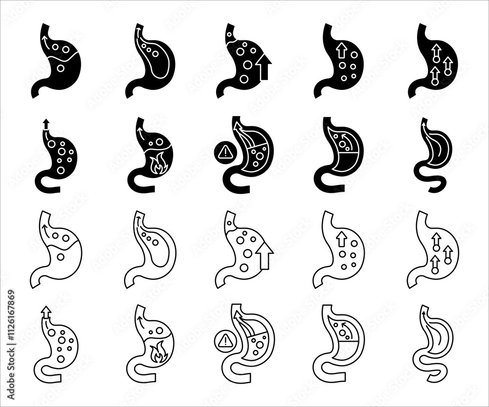 Obraz premium reflux icon