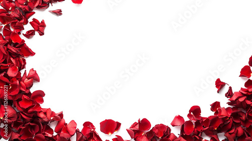 red rose border frame for valentine's day decoration