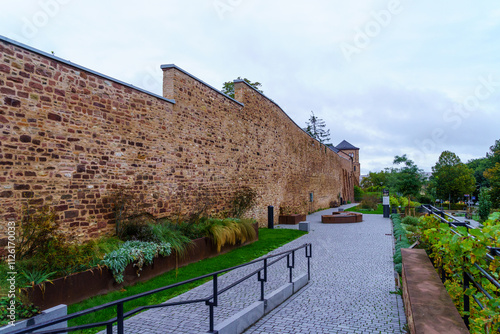 Obraz na płótnie Old city walls, in Worms w salonie